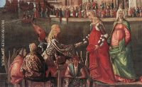 Vittore Carpaccio Meeting of the Betrothed Couple detail 3 