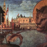 Vittore Carpaccio The Lion of St Mark detail 2 