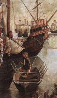 Vittore Carpaccio The Arrival of the Pilgrims in Cologne detail 
