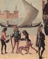 Vittore Carpaccio The arrival of the British envoy at the court of King Brittany detail 2