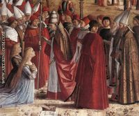Vittore Carpaccio The Pilgrims Meet the Pope detail 