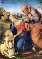 The Holy Family with a Lamb