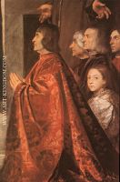 Madonna with Saints and Members of the Pesaro Family detail 1