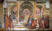 Domenico Ghirlandaio 01 Expulsion of Joachim from the Temple