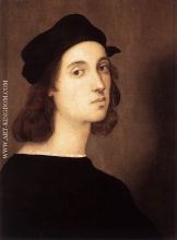 Artist as depicted in Self Portrait by Raphael