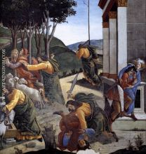 Sandro Botticelli The Trials and Calling of Moses detail 7 