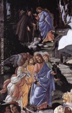 Sandro Botticelli Three Temptations of Christ detail 1 