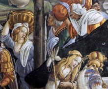 Sandro Botticelli The Trials and Calling of Moses detail 6 