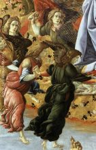Sandro Botticelli Coronation of the Virgin detail 2 