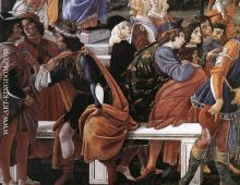 Sandro Botticelli Three Temptations of Christ detail 2 