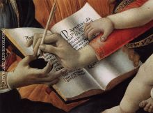 Sandro Botticelli Madonna del Magnificat detail 2 