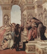 Sandro Botticelli Calumny of Apelles detail 2