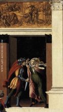 Sandro Botticelli The Story of Lucretia detail 1 