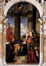 Madonna with Saints and Members of the Pesaro Family