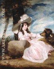 Portrait of Miss Anna Ward with Her Dog