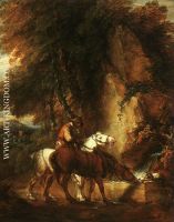 Wooded Landscape with Mounted Drover