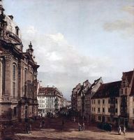 Dresden the Frauenkirche and the Rampische Gasse