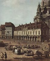 View of Dresden the Neumarkt the street from Moritz Detail