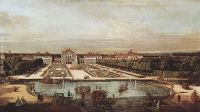 View from Munich Schloss Nymphenburg from the west