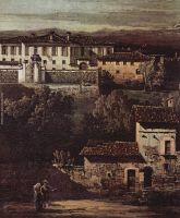 The village Gazzada view of the South East at the Villa Melzi d Eril Detail 1