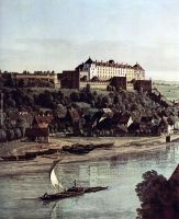 View from Pirna Pirna of the vineyards at Posta with Fortress Sonnenstein Detail