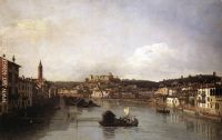 View of Verona and the River Adige from the Ponte Nuovo