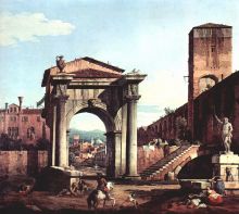 Capriccio Romano and gate tower