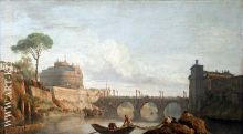 The bridge and the Castel Sant Angelo in Rome