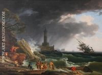 A Storm on a Mediterranean Coast