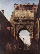 L Arco di Tito a Roma prima del restauro effettuato dal Valadier