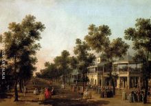 View Of The Grand Walk vauxhall Gardens With The Orchestra Pavilion The Organ House The Turkish Dining Tent 