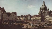 View of Dresden the Neumarkt Moritz