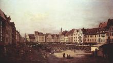 View of Dresden The Old Market Square from the Seegasse