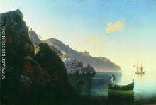 The seashore of Amalfi