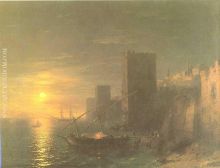 A Lunar night in the Constantinople