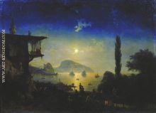 Moonlit Night on the Crimea Gurzuf