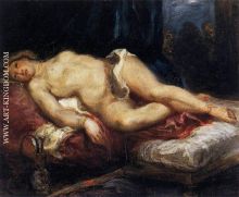 Odalisque Reclining on a Divan