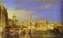 Bridge of Signs Ducal Palace and Custom House Venice Canaletti Painting