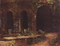 Grotto in the gardens of Villa d Este near Rome