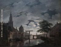 Dutch Town by Moonlight