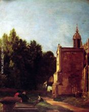 John Constable A Church Porch