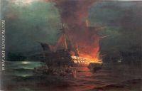 The Burning of the Turkish Flagship
