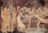 Oberon Titania and Puck with Fairies Dancing