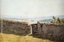Landscape with Crumbling Wall