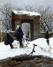 Graveyard under Snow