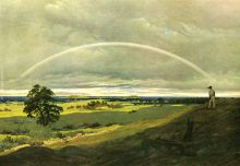 Landscape with rainbow