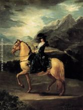 Portrait of Mar a Teresa de Vallabriga on Horseback