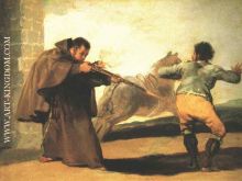 Monk Pedro de Zaldivia Shoots the Bantid Maragato