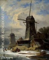 Winter Landscape with a moulin