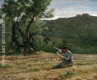 Peasant Girl Spinning